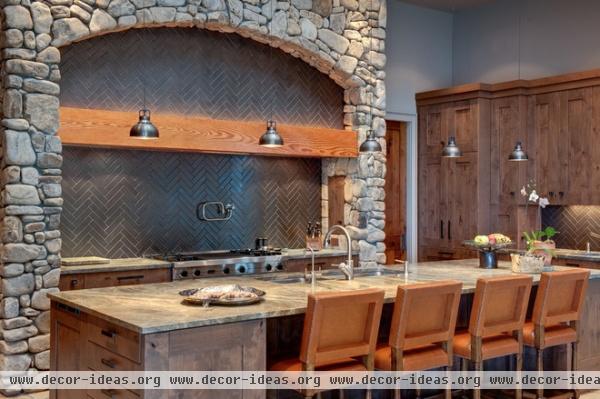 rustic kitchen by Moon Bros Inc