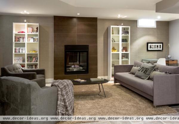 contemporary basement by Biondi Decor