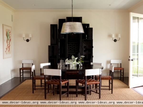 transitional dining room by ALICE BLACK INTERIORS