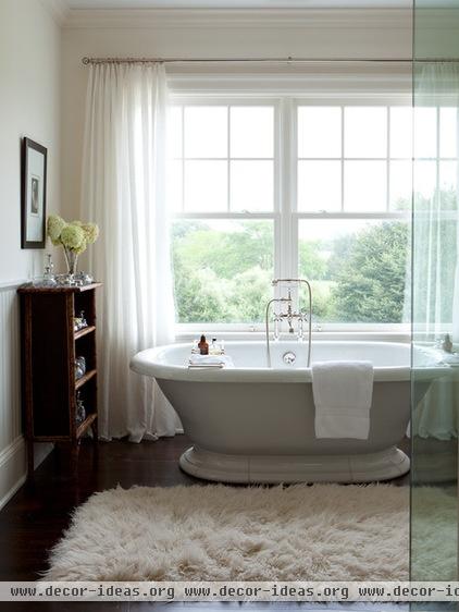 transitional bathroom by ALICE BLACK INTERIORS