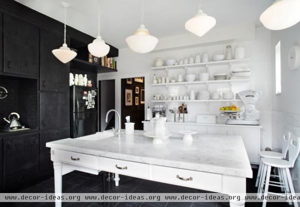 eclectic kitchen by stephane chamard