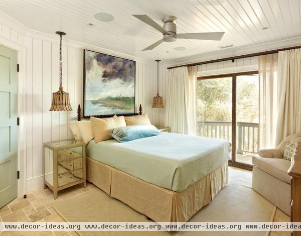 beach style bedroom by R.M. Buck Builders