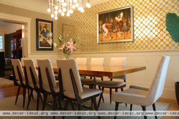 contemporary dining room by Shannon Malone