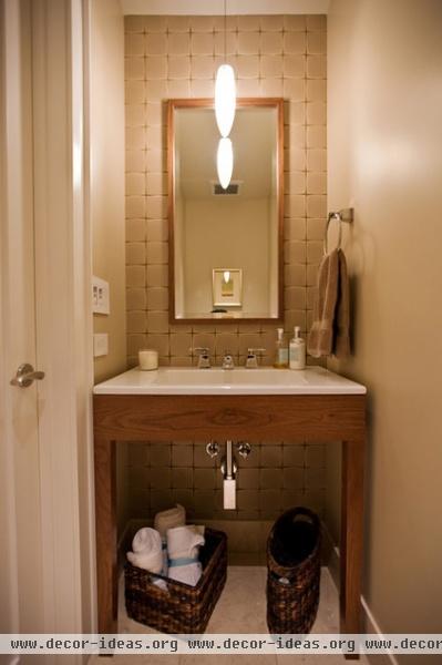 contemporary powder room by Bill Fry Construction - Wm. H. Fry Const. Co.