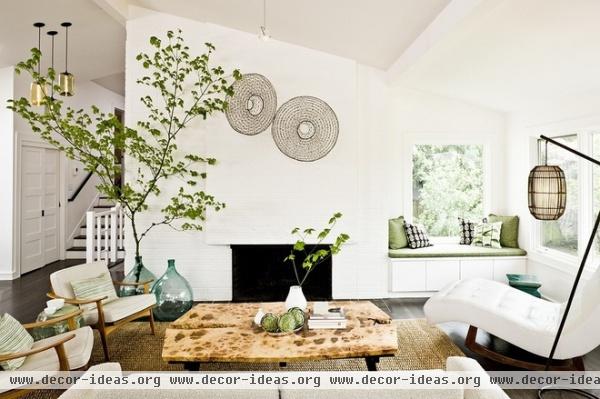 midcentury living room by The Works