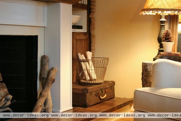 traditional living room by The Old Painted Cottage