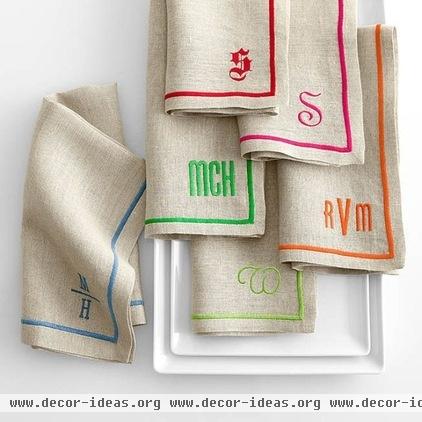 contemporary napkins by Mark and Graham