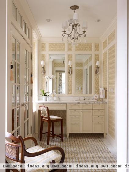 traditional powder room by Tom Stringer Design Partners