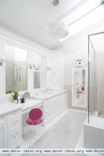 transitional bathroom by Sacha Nizami Design