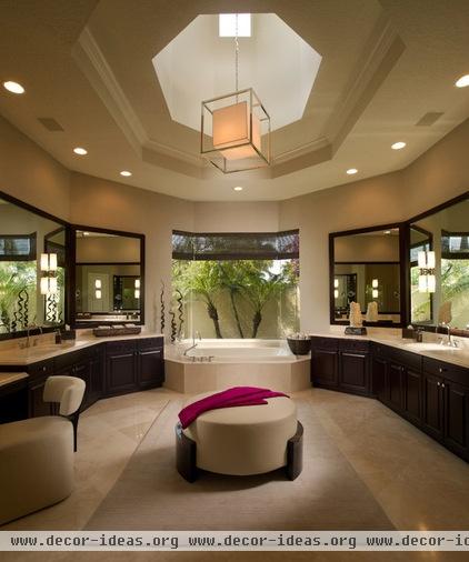 contemporary bathroom by b+g design inc.