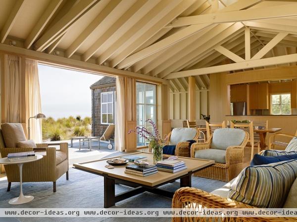 beach style living room by Butler Armsden Architects