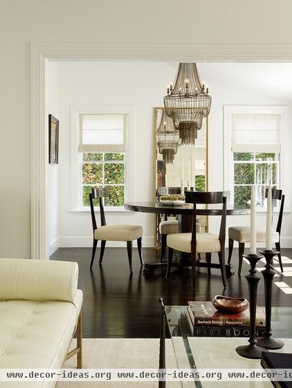 transitional dining room by Kathleen Bost Architecture + Design