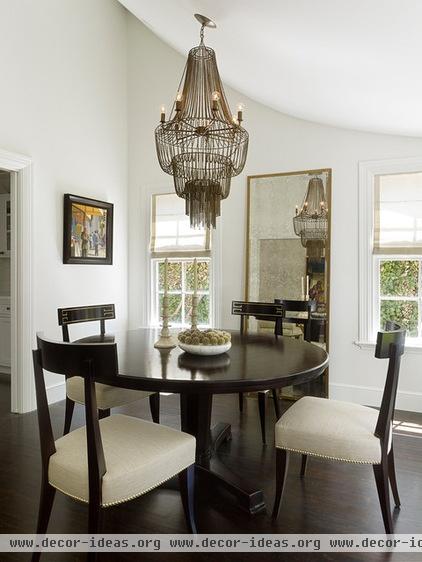 transitional dining room by Kathleen Bost Architecture + Design