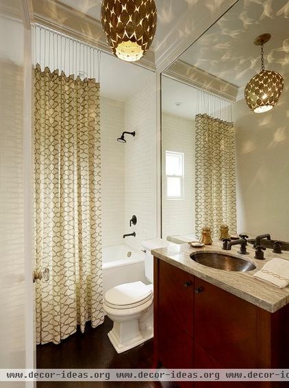 transitional bathroom by Kathleen Bost Architecture + Design