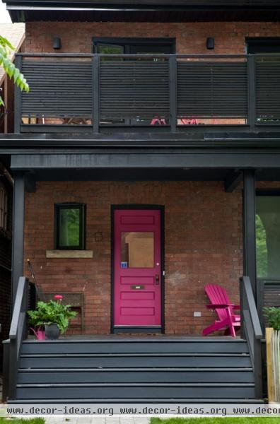 eclectic porch by post Architecture