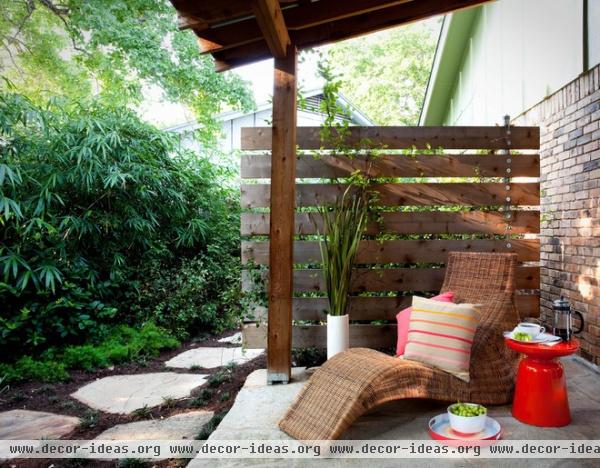 eclectic patio by B. Jane Gardens