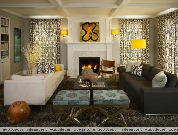 contemporary family room by Andrea Schumacher Interiors