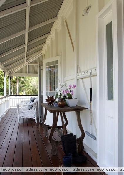 traditional porch by Black & Spiro Interior Design