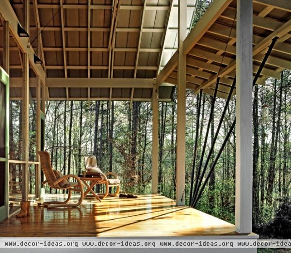 contemporary porch by Robert M. Cain, Architect