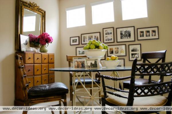 beach style dining room by Jessica Bennett Interiors