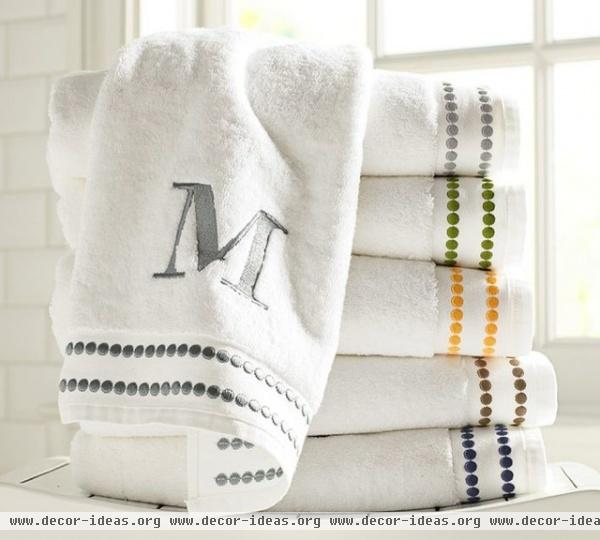 transitional towels by Pottery Barn