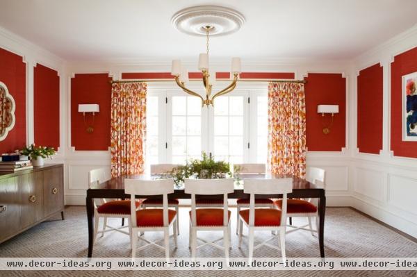 transitional dining room by Christy Allen Designs