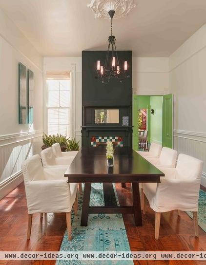 transitional dining room by Susan Diana Harris Interior Design