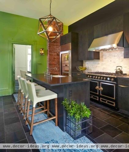 transitional kitchen by Susan Diana Harris Interior Design