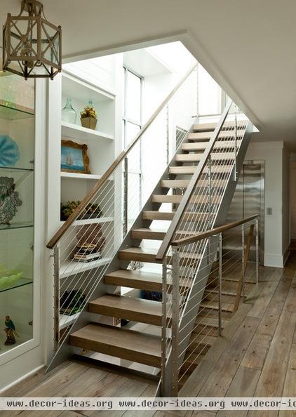 beach style staircase by Anne Michaelsen Design