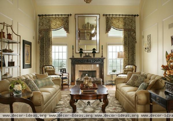 traditional living room by Marina Klima Goldberg - Klima Design Group