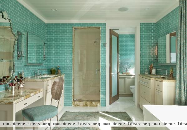 beach style bathroom by Anne Michaelsen Design