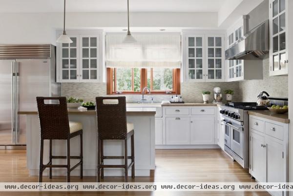 transitional kitchen by Annette English