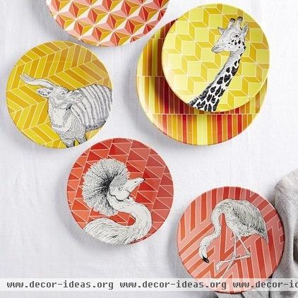 eclectic plates by West Elm