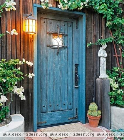 rustic entry by Sheri Mize Design Studios