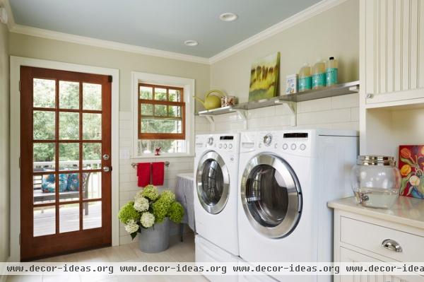 farmhouse laundry room by Meriwether Inc