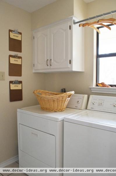 eclectic laundry room by Sarah Greenman