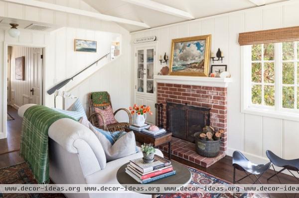 beach style living room by Clark Collins - Collins Design & Development