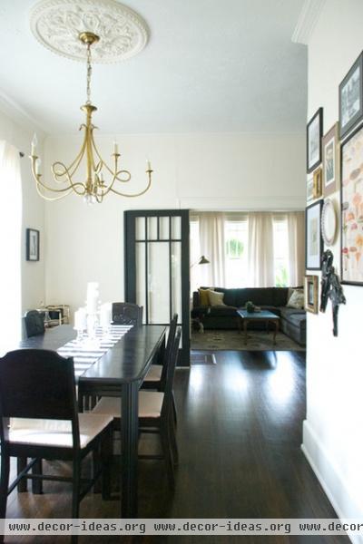 transitional dining room by Hilary Walker