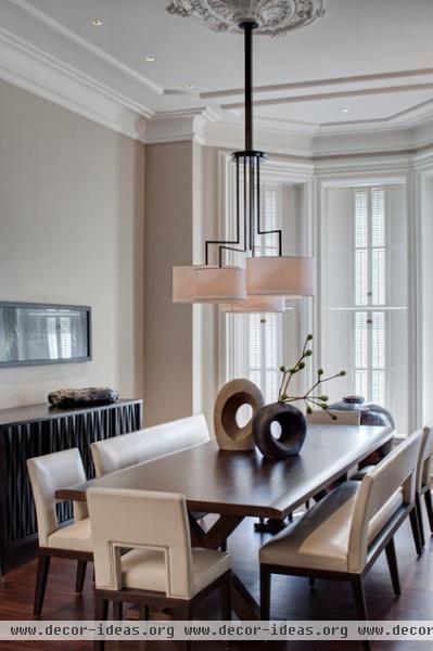 contemporary dining room by Buckingham Interiors + Design LLC