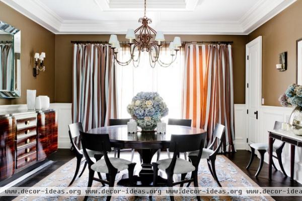 traditional dining room by Rikki Snyder