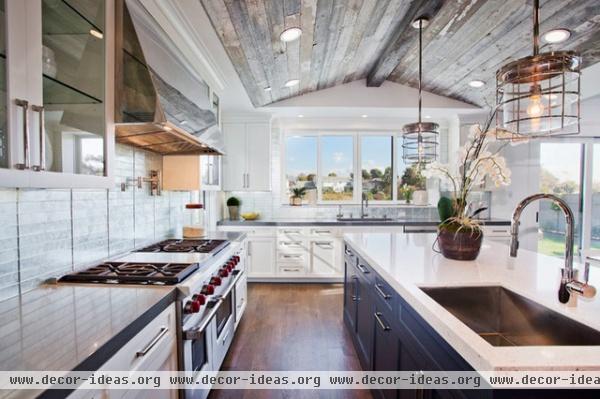 transitional kitchen by White Picket Fence, Inc