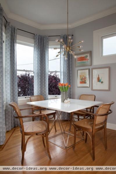 eclectic dining room by Margot Hartford Photography