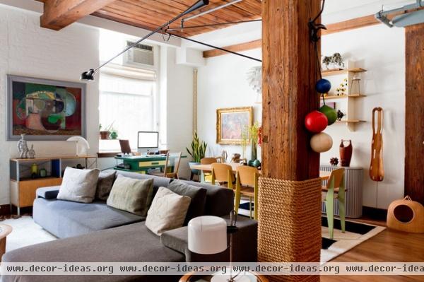 eclectic living room by Rikki Snyder