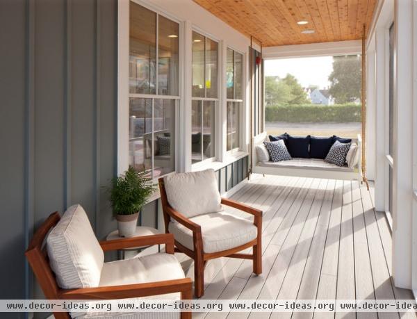 beach style porch by J Visser Design