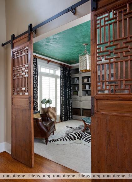 transitional home office by Jennifer Reynolds - Jennifer Reynolds Interiors