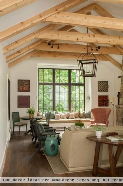 rustic living room by jamesthomas, LLC