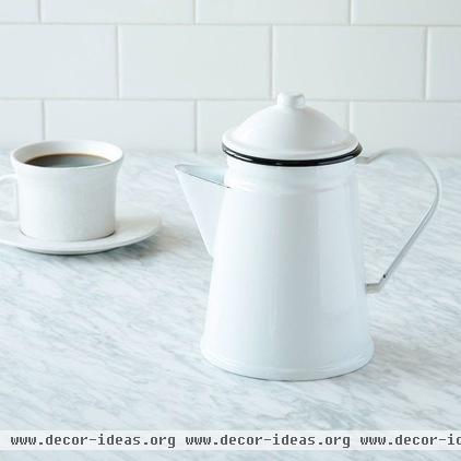 traditional coffee makers and tea kettles by West Elm