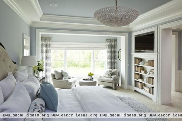 transitional bedroom by Martha O'Hara Interiors