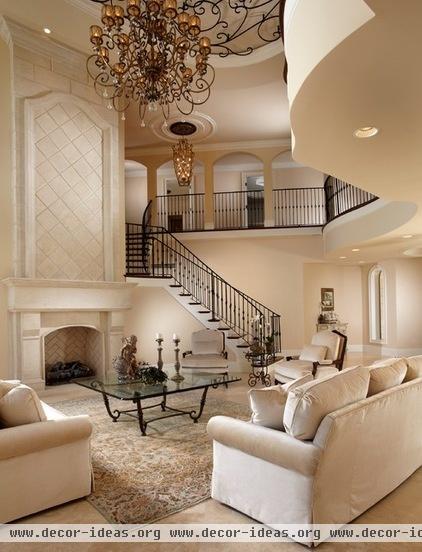 mediterranean living room by The Lykos Group, Inc.