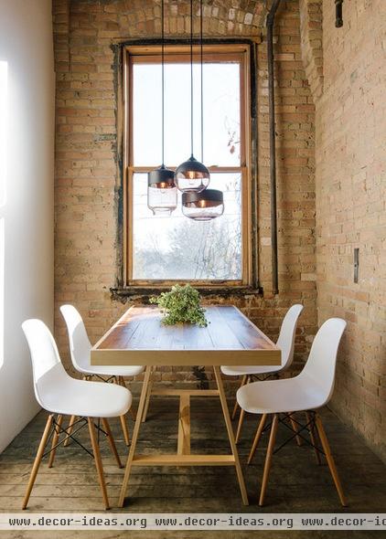 industrial dining room by Hennepin Made